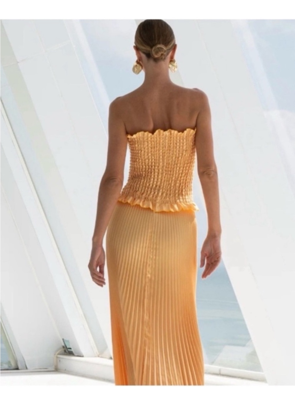 L'IDÉE Maya Strapless Pleated Maxi Dress AU14/US10 - Picture 4 of 7